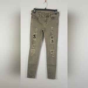 American Eagle Outfitters Super Stretch Jegging. AEO Twill Size 6R. 27.5" Inseam